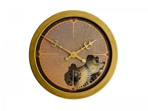 Relógio de parede com aro de metal de 18 polegadas