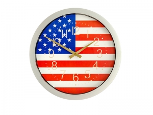 Relógio patriótico de 14 polegadas orlarado